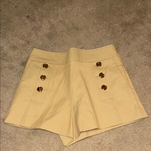 Derek Lam Tan High Waist Structured Shorts